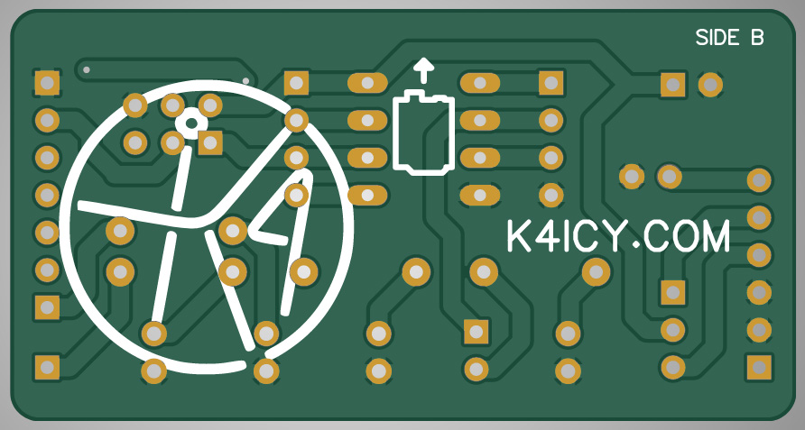 ATtiny Programming Shield - Bottom