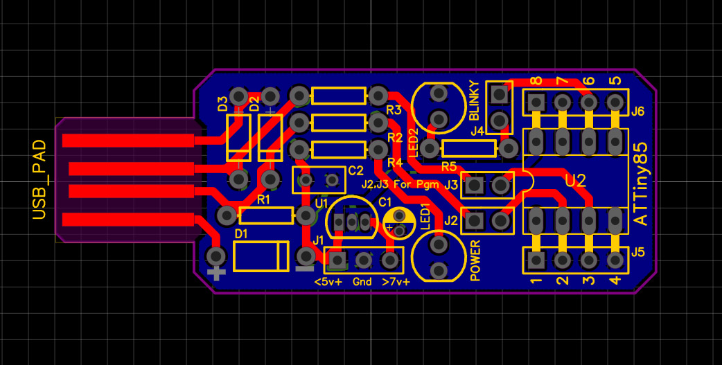Digispark Clone PCB