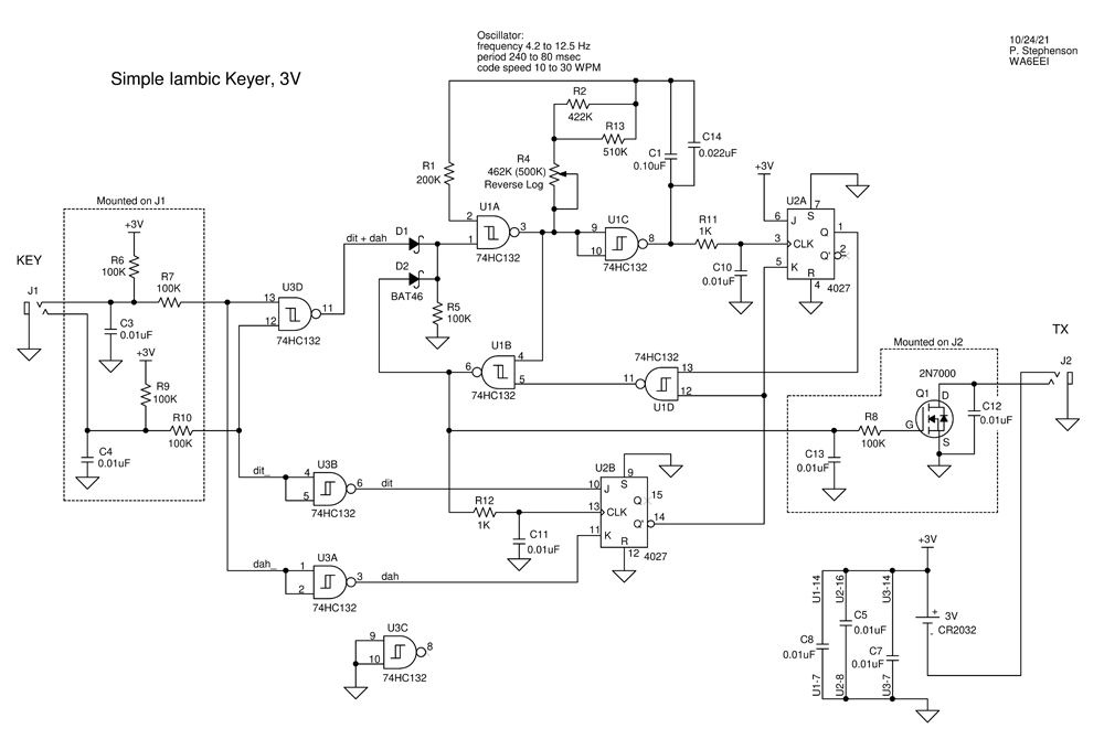 Pete Stephenson, WA6EEI's Version 5 Schematic