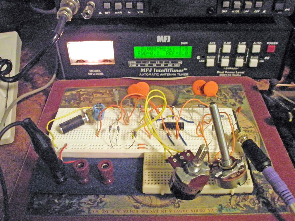 Single stage set up on breadboard