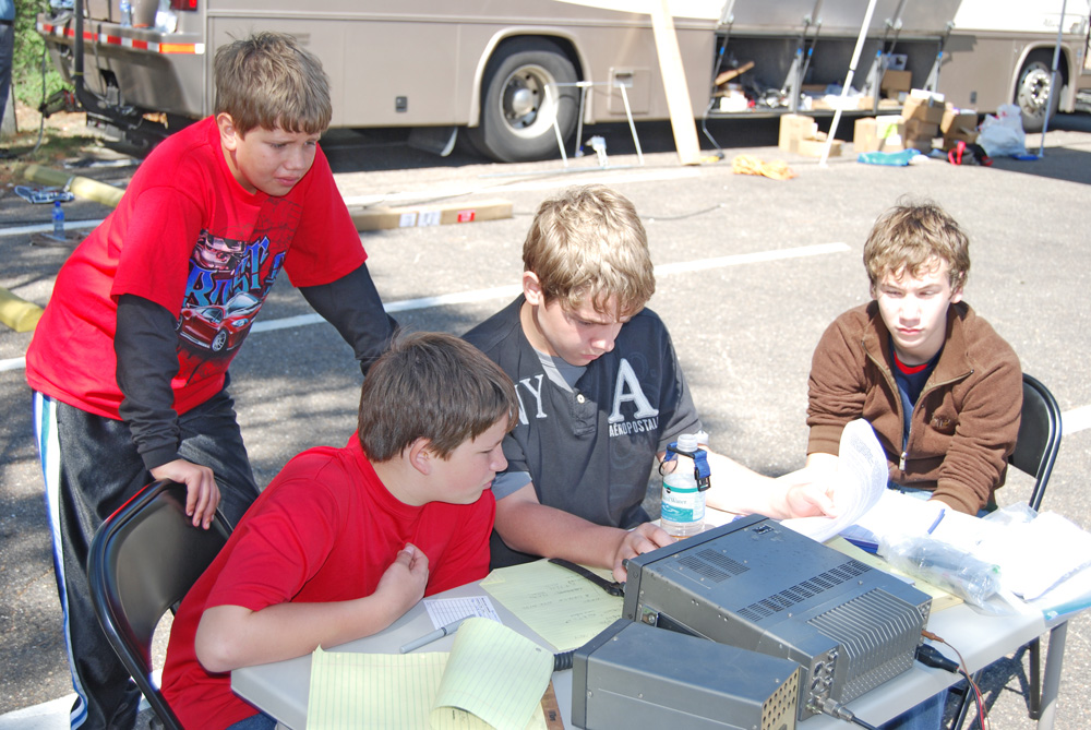 Scouts on the air...