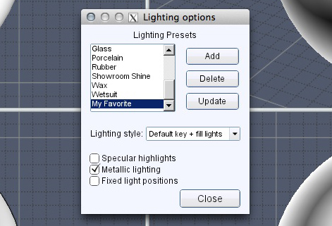 Dino's Lighting Options