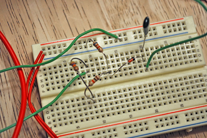 PVM test on Solderless Breadboard